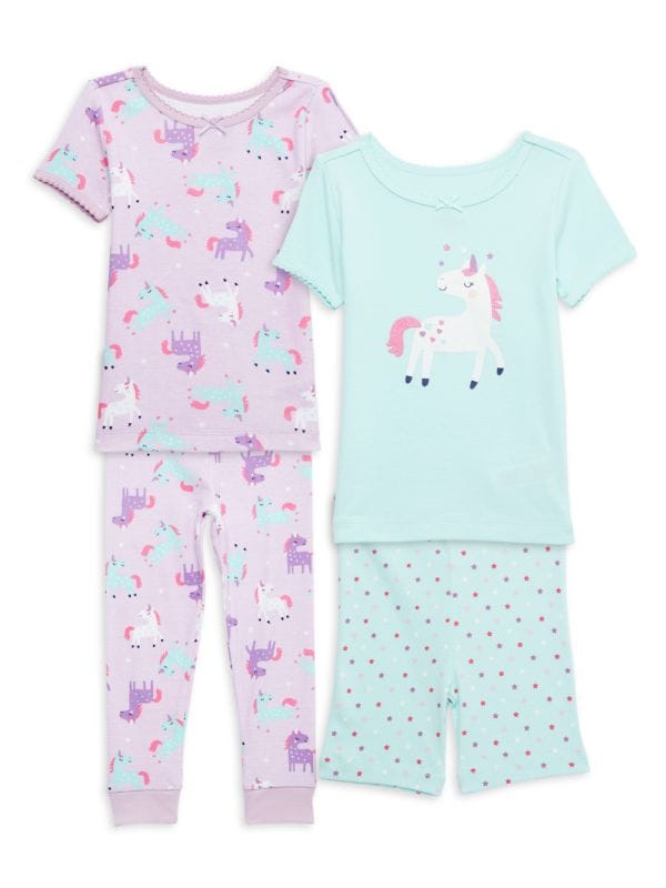Little Me ?Baby Girl's 4-Piece Unicorn Pajama Set